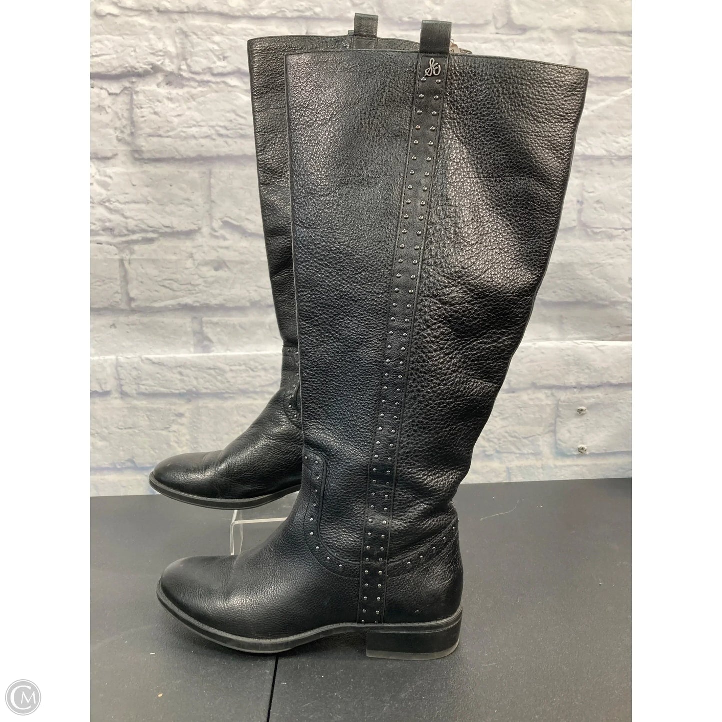 Boots Mid-calf Flats By Sam Edelman In Black, Size: 7