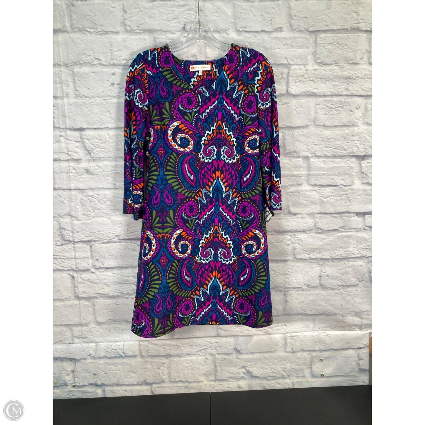 Dress Casual Short By Jude Connally In Blue & Purple, Size: S