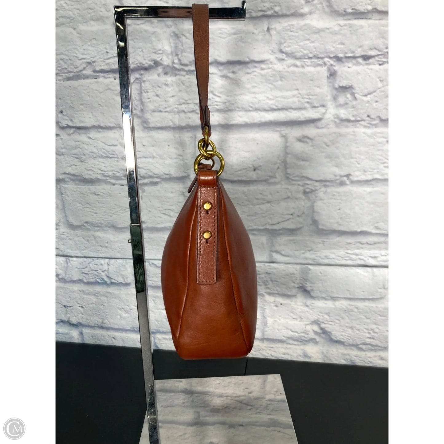 Crossbody Leather By Fossil, Size: Medium