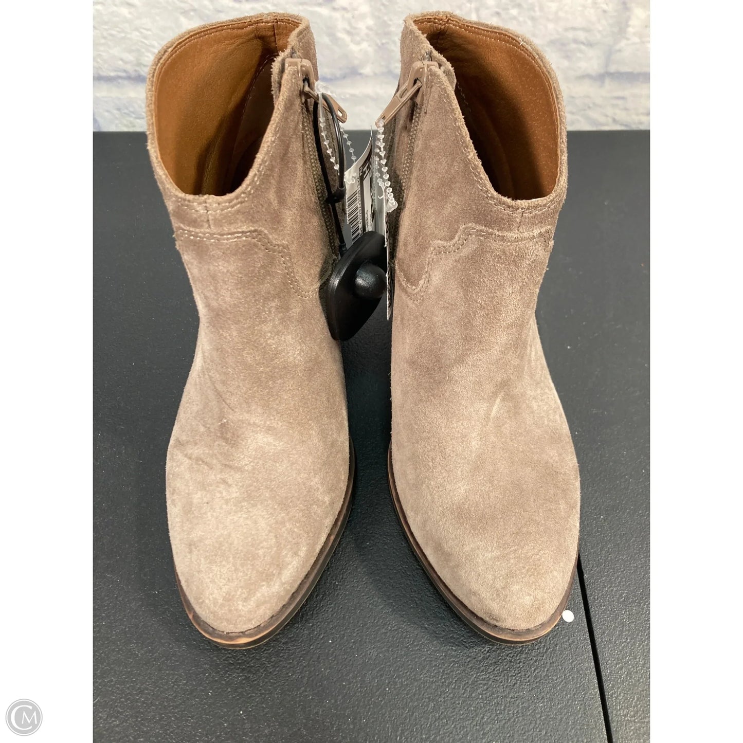 Boots Ankle Heels By Lucky Brand In Beige, Size: 7
