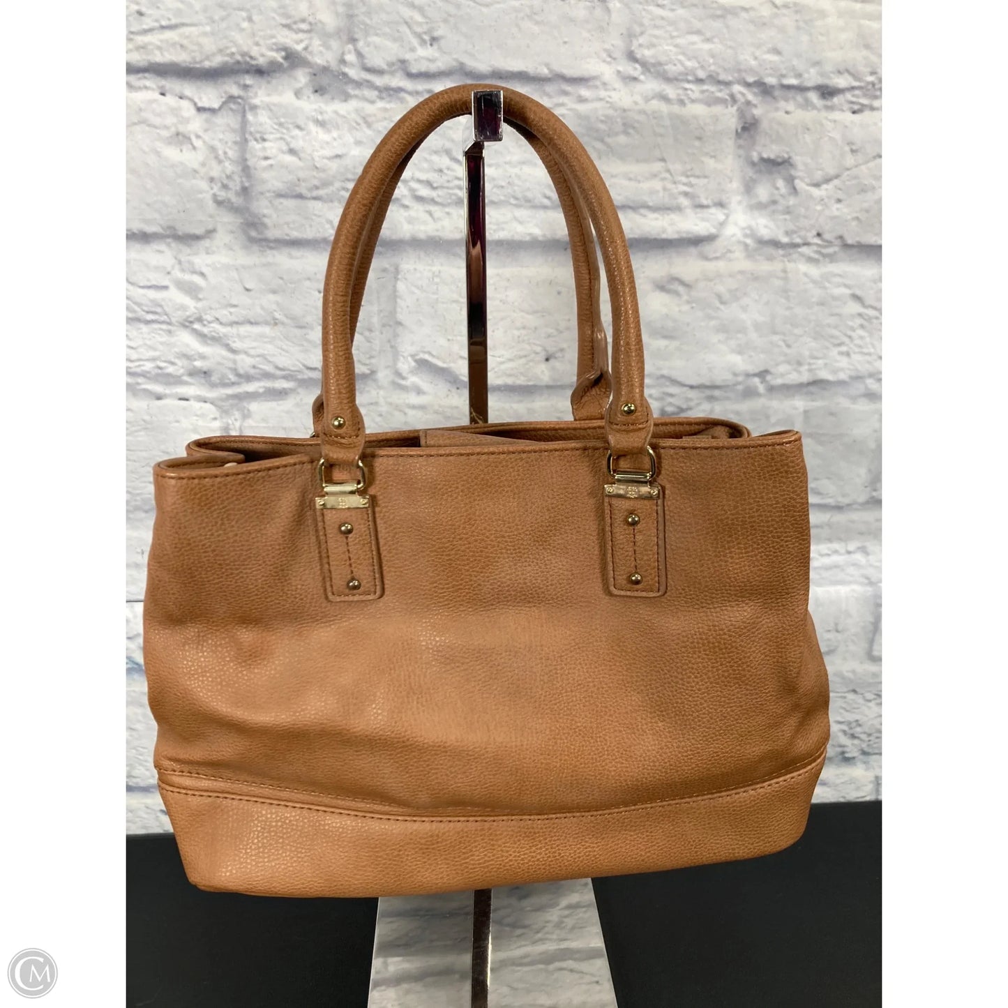 Handbag Leather By Tommy Hilfiger, Size: Medium
