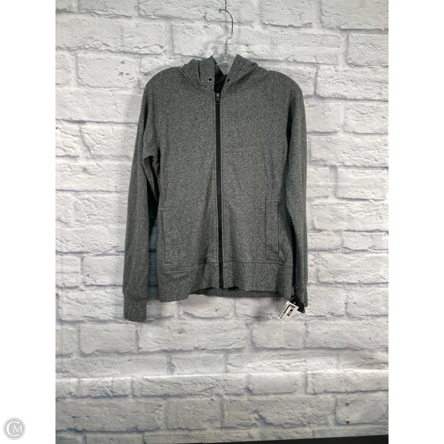 Athletic Jacket By Lululemon In Grey, Size: S