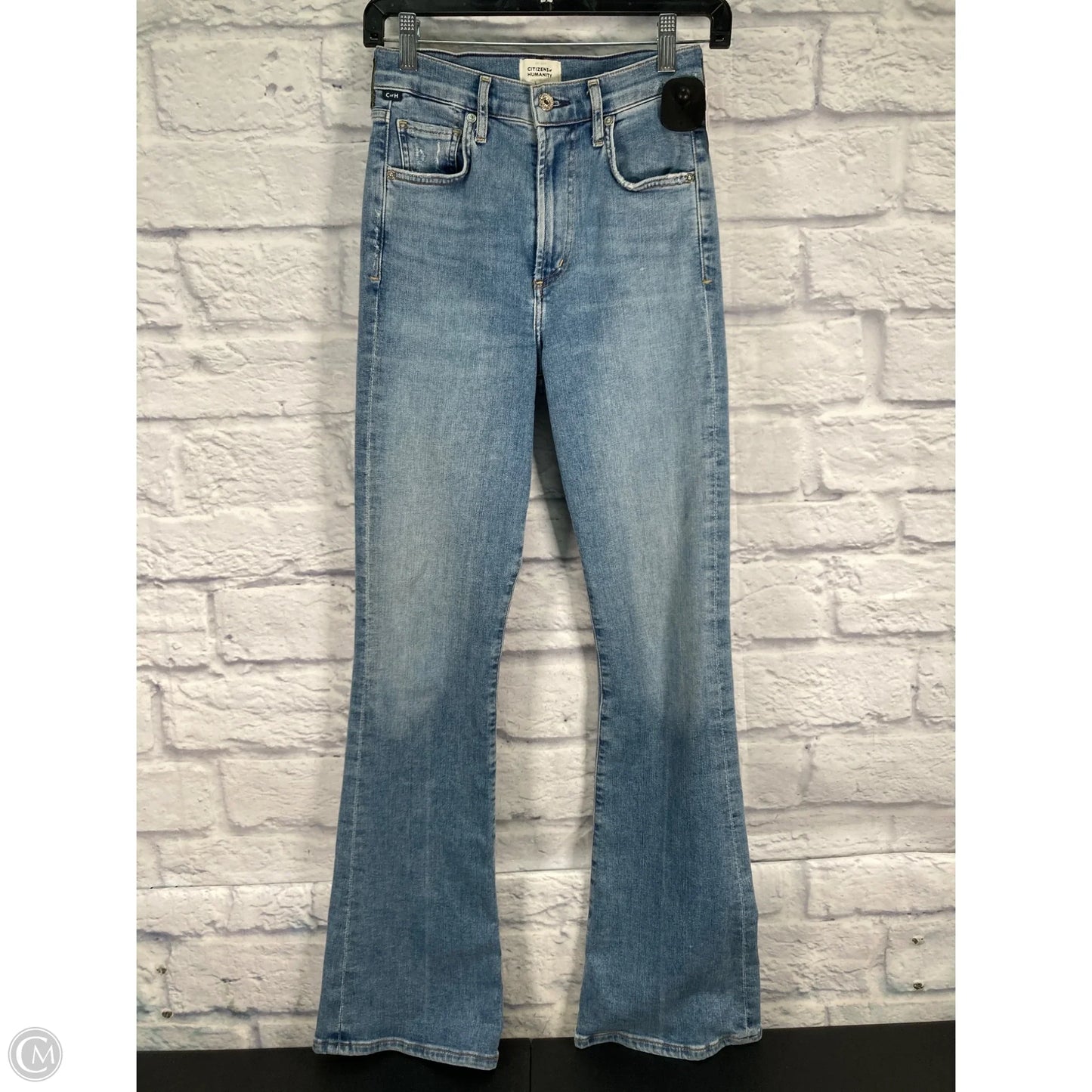 Jeans Flared By Citizens Of Humanity In Blue Denim, Size: 2