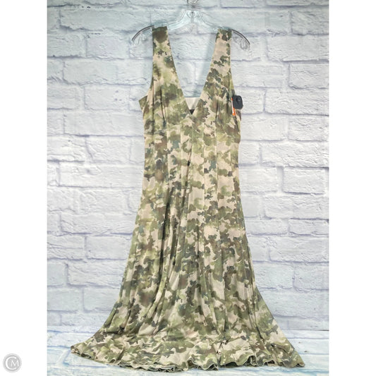 Dress Party Long By Pilcro In Cream & Green, Size: M