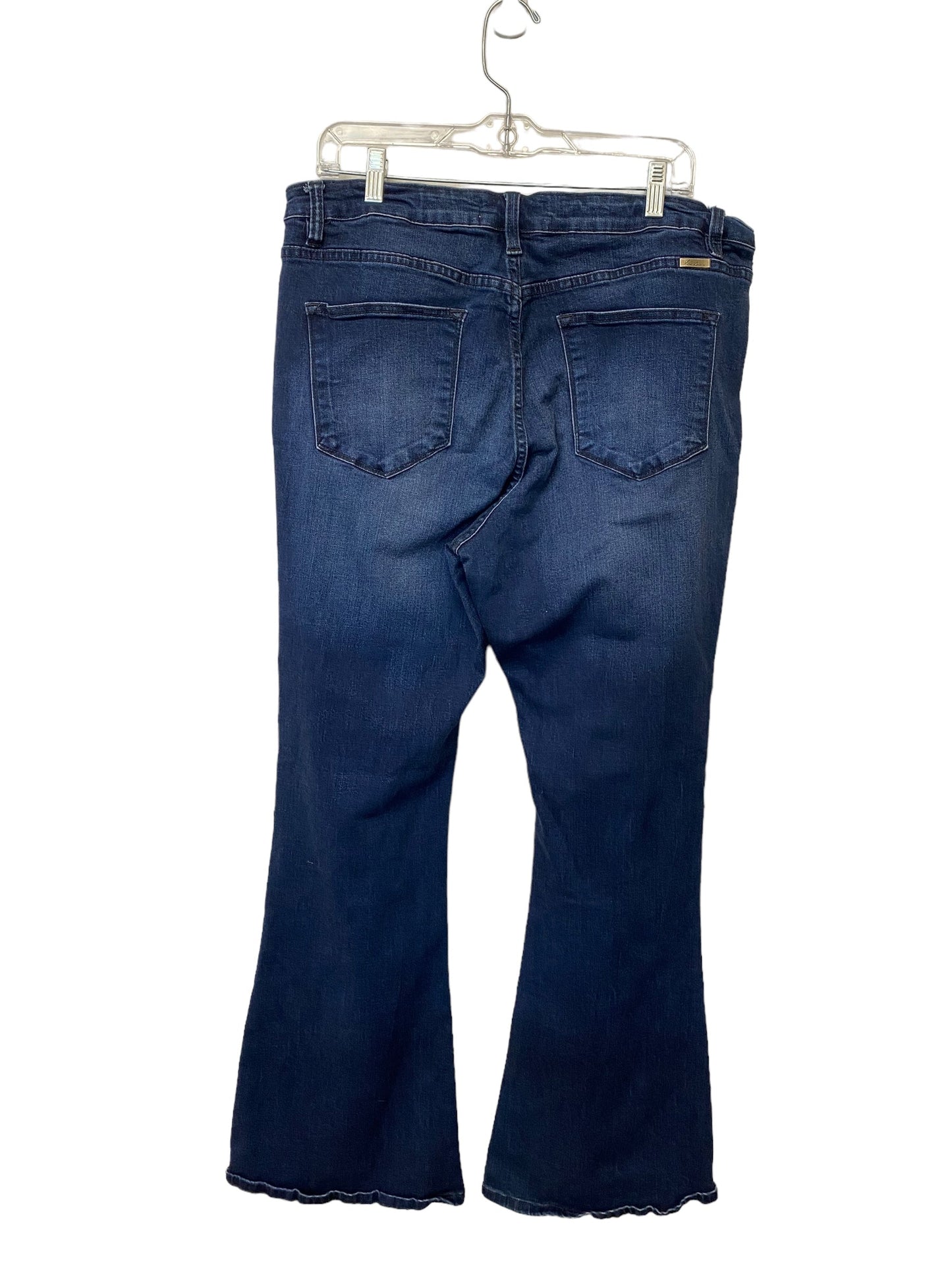 Jeans Boot Cut By Kancan In Blue Denim, Size: 2x