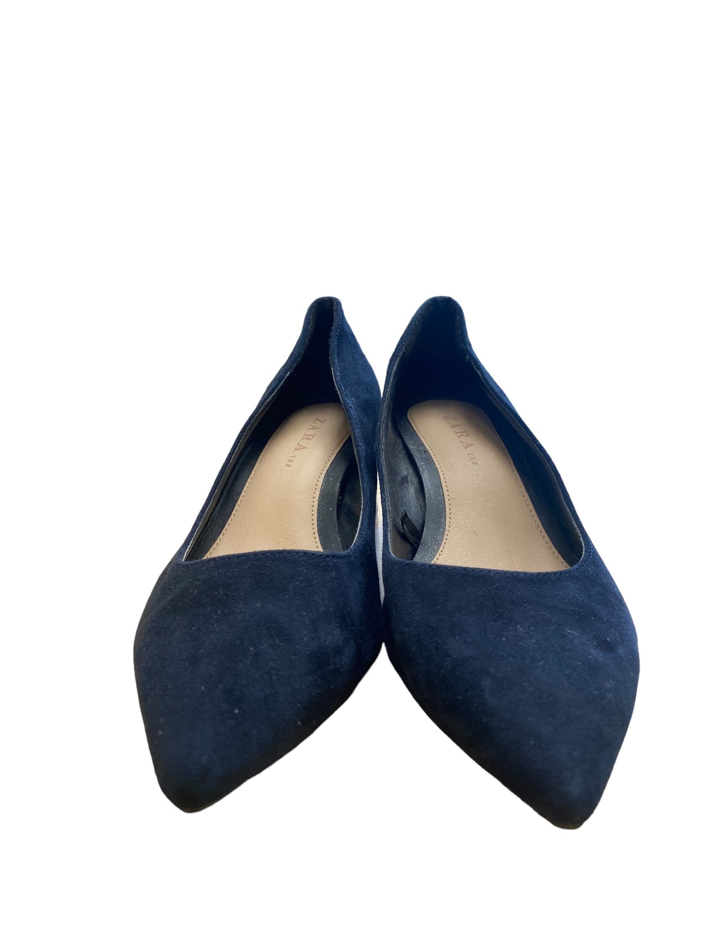 Shoes Heels Block By Zara In Navy, Size: 6.5