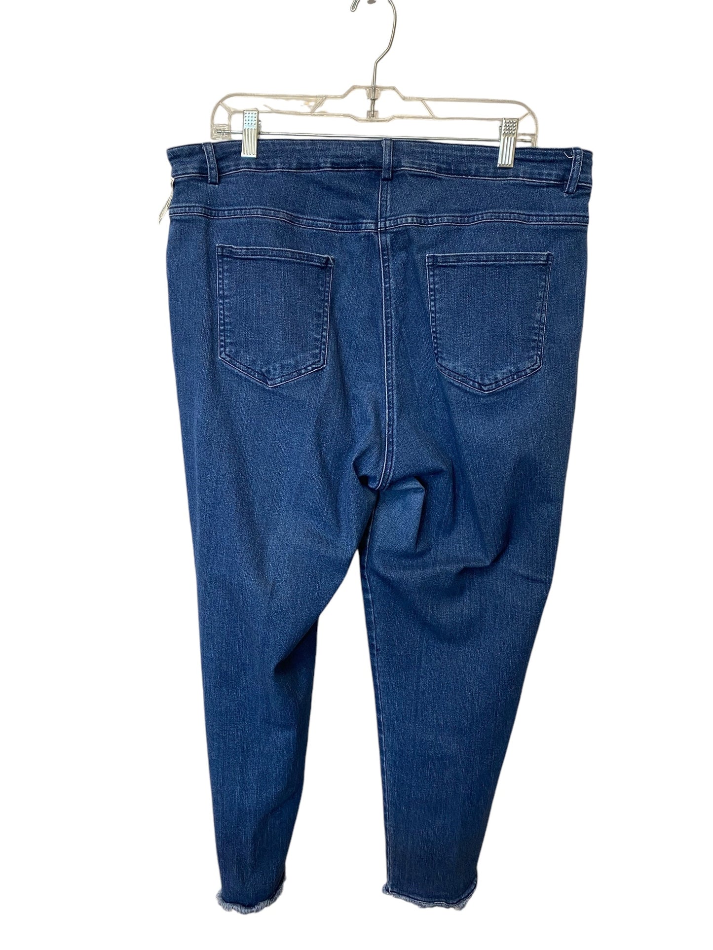 Jeans Cropped By Ruby Rd In Blue Denim, Size: 16