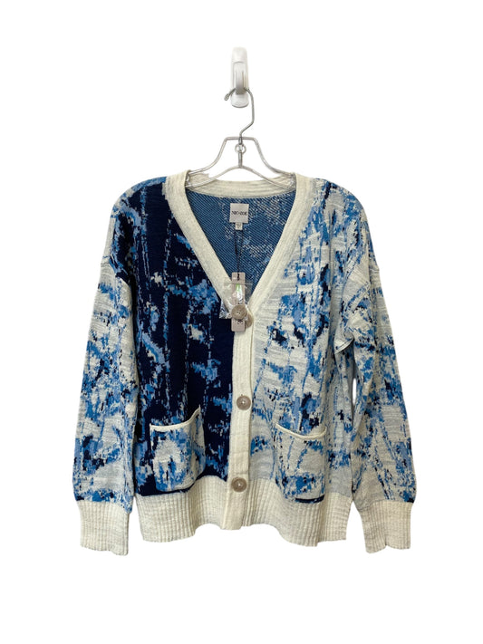 Cardigan By Nic + Zoe In Blue & White, Size: L