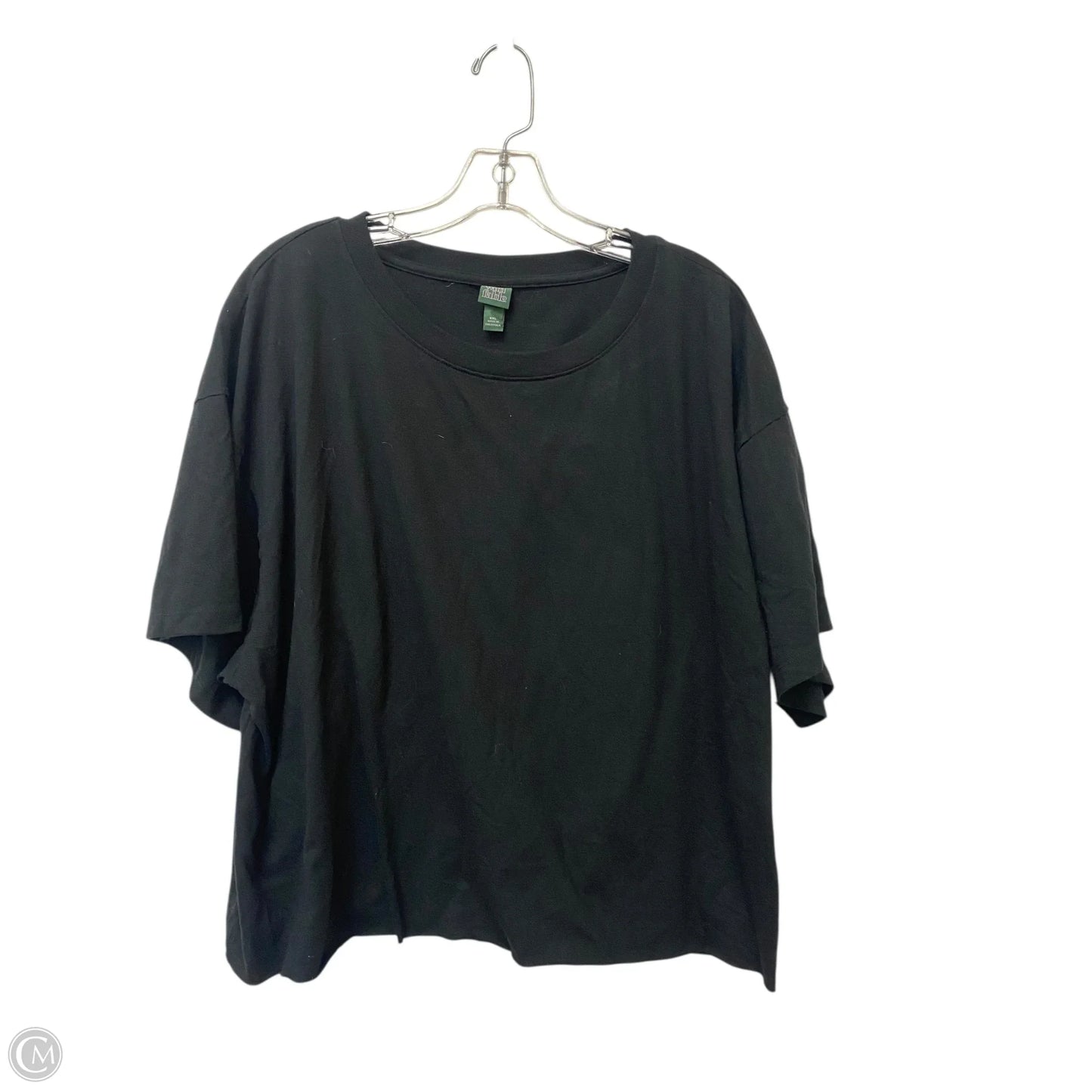 Top Short Sleeve Basic By Wild Fable In Black, Size: 2x