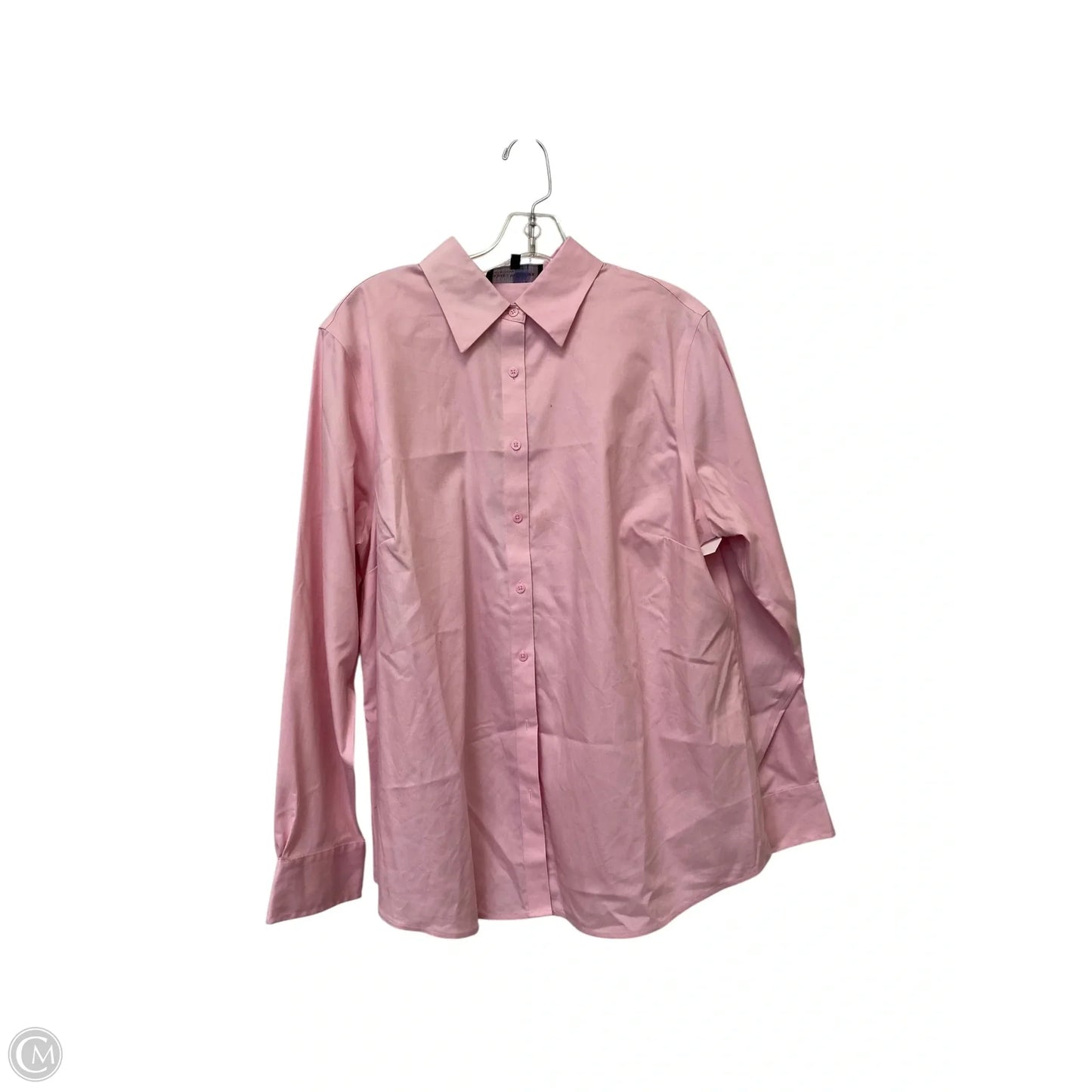 Top Long Sleeve By Jones New York In Pink, Size: 1x