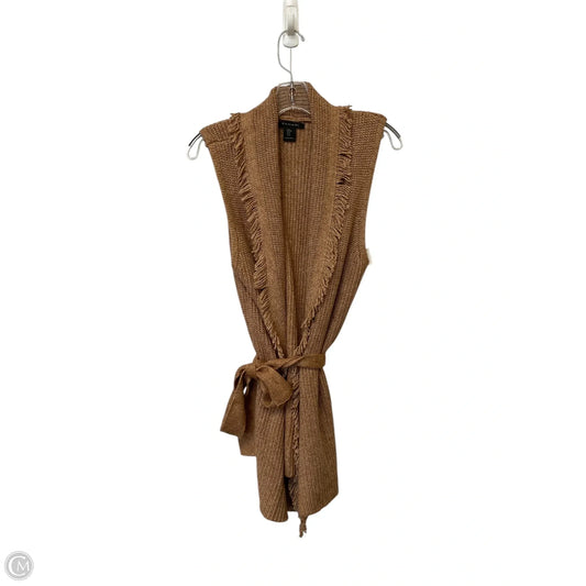 Sweater Cardigan By Tahari In Brown, Size: M