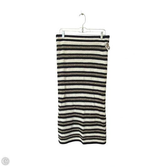 Skirt Maxi By Nine West In Black & Cream, Size: L