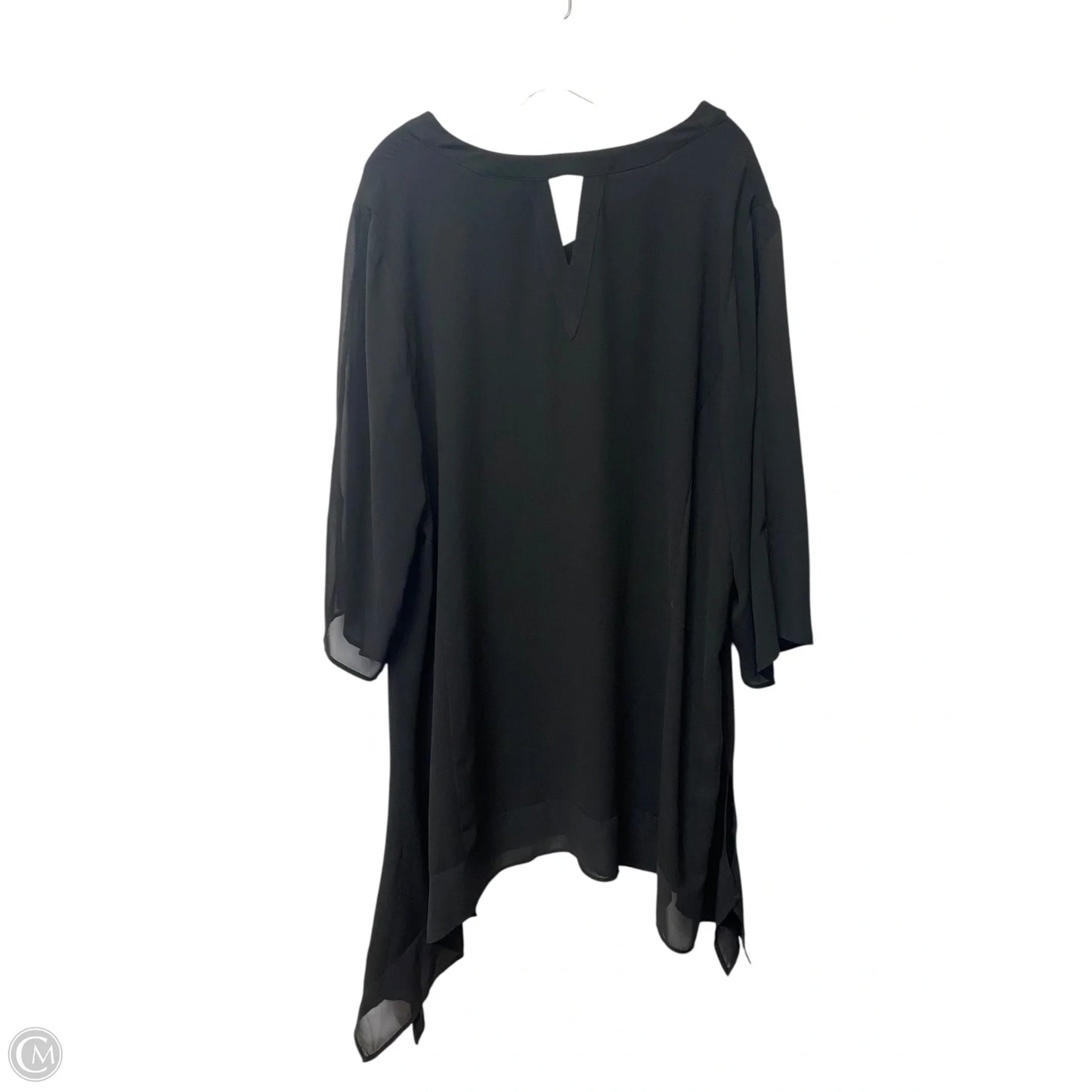 Dress Casual Short By Catherines In Black & Gold, Size: 2x