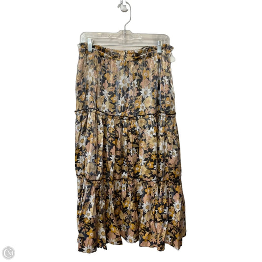 Skirt Maxi By Staccato In Floral Print, Size: L
