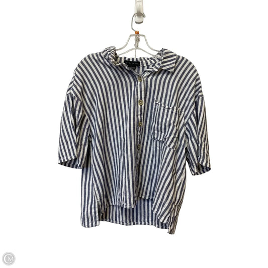 Top Short Sleeve By Sanctuary In Striped Pattern, Size: L
