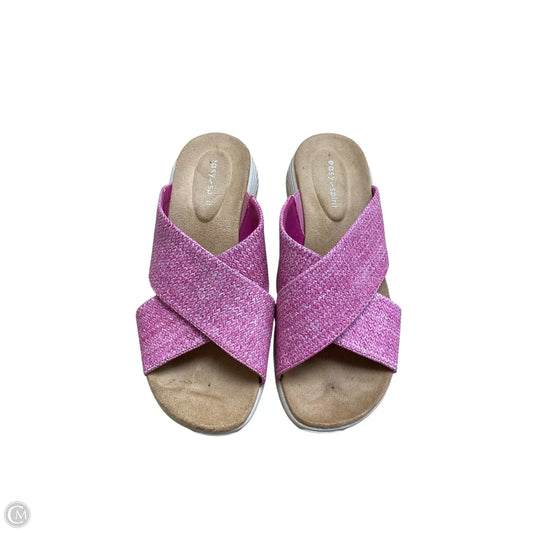 Sandals Flats By Easy Spirit In Pink, Size: 6.5