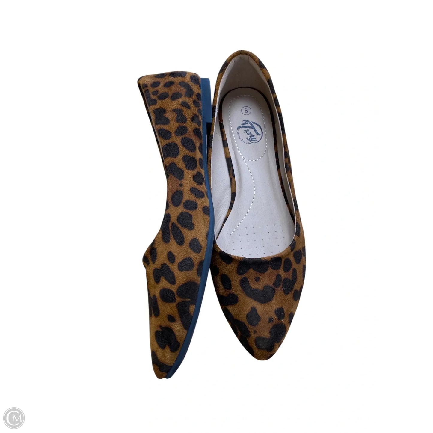 Shoes Flats By Clothes Mentor In Animal Print, Size: 8