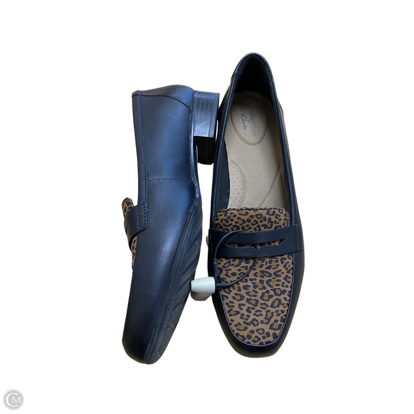 Shoes Heels Block By Clarks In Animal Print, Size: 9.5