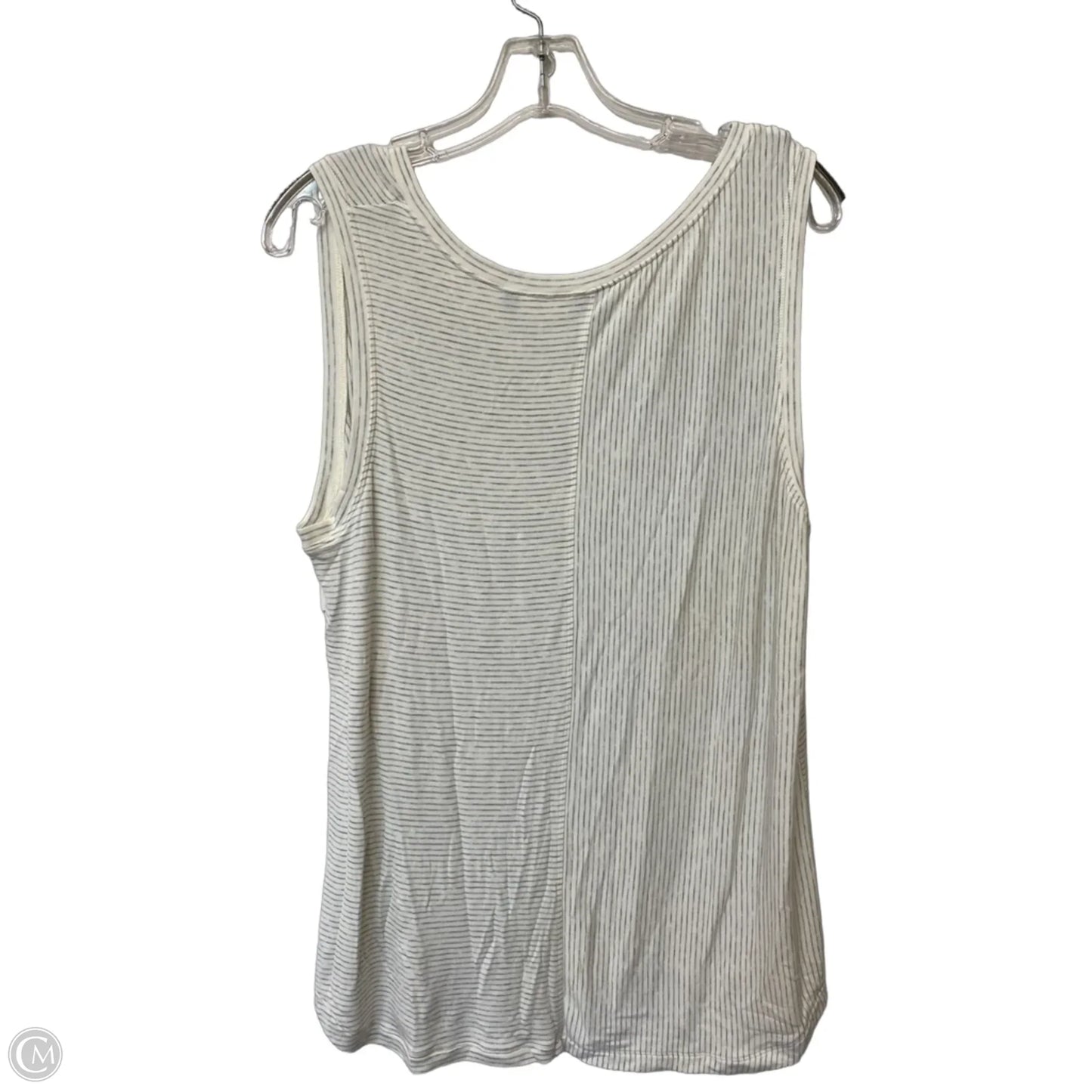 Top Sleeveless By Cabi In White, Size: L