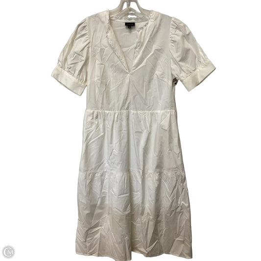 Dress Casual Midi By Who What Wear In White, Size: M