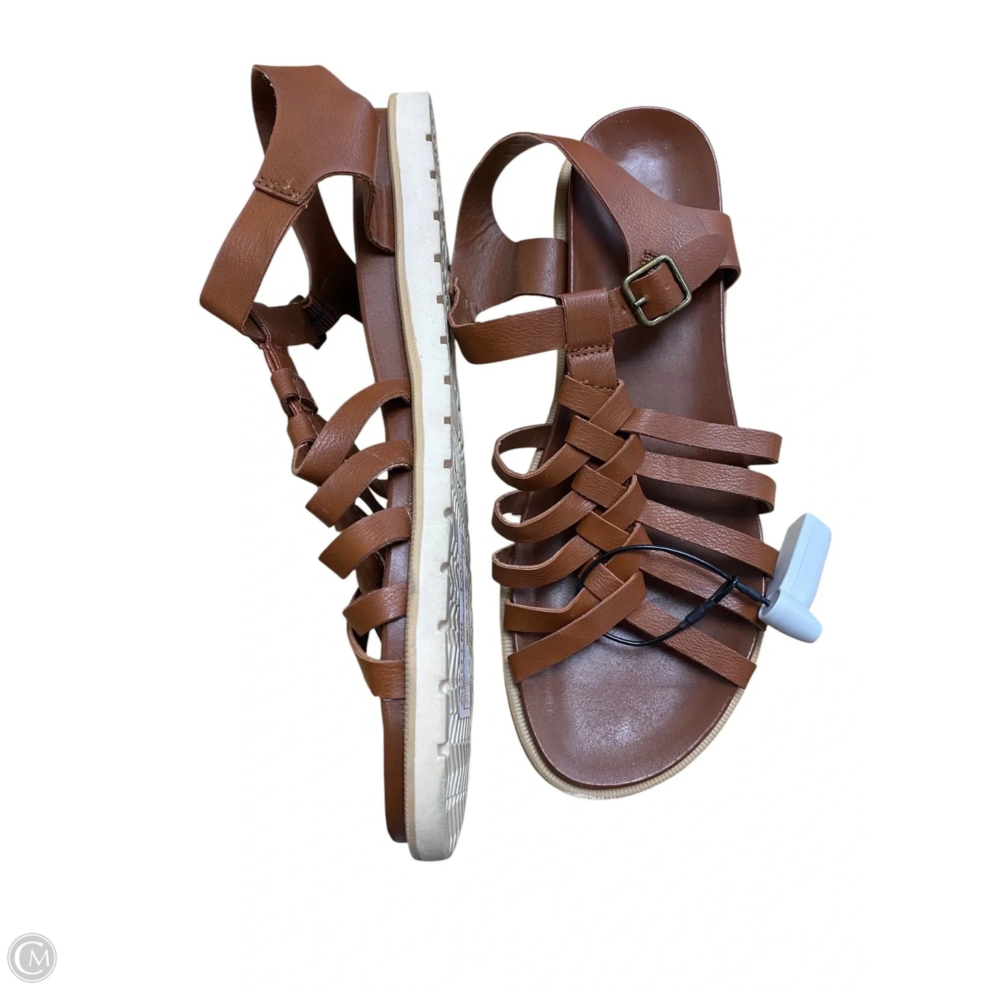 Sandals Flats By Me Too In Brown, Size: 8