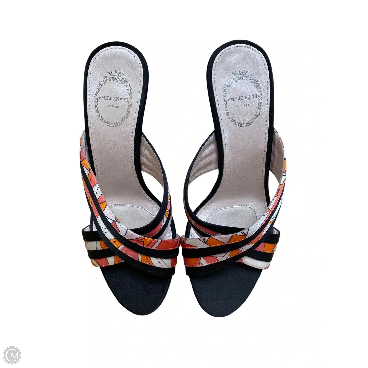 Sandals Luxury Designer By Emilio Pucci In Black, Size: 6
