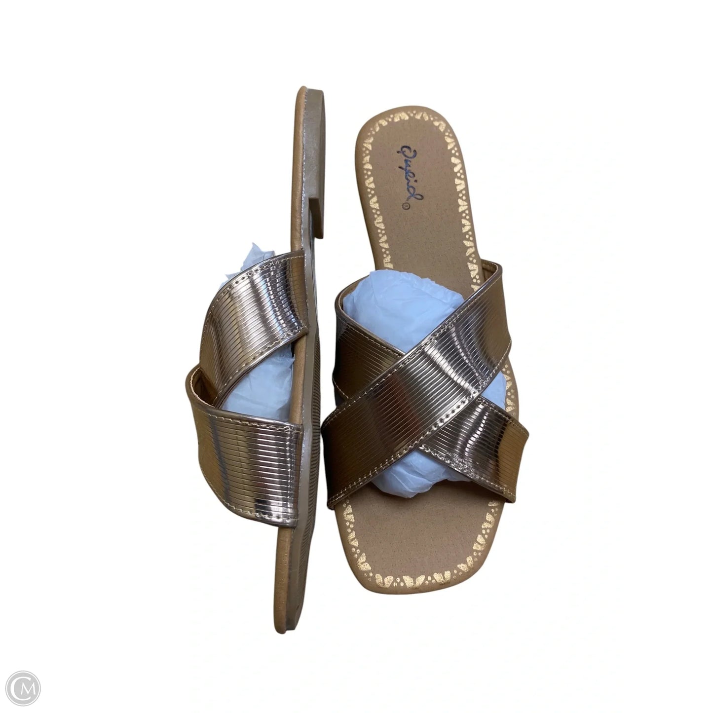 Sandals Flats By Qupid In Rose Gold, Size: 7