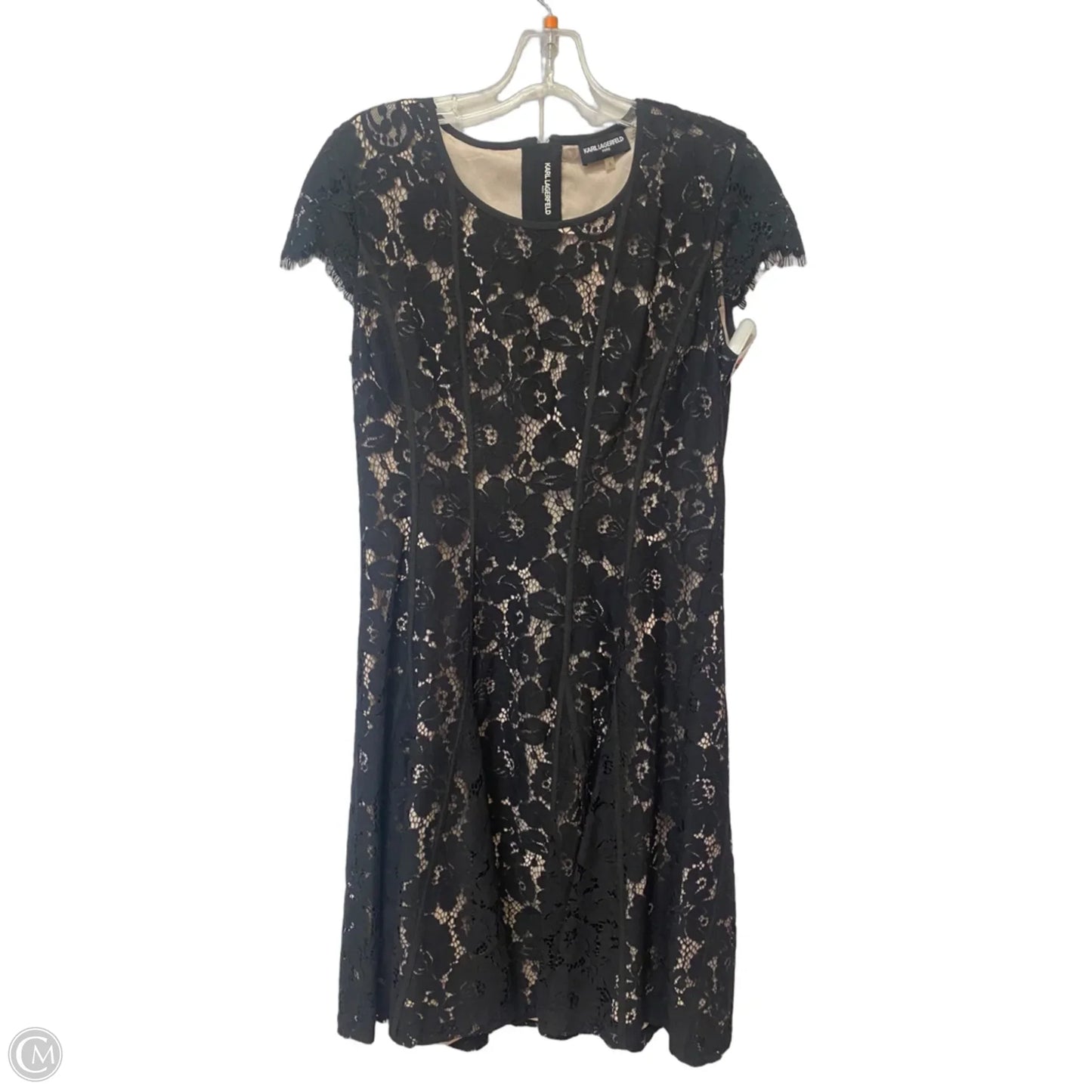 Dress Designer By Karl Lagerfeld In Black, Size: 6