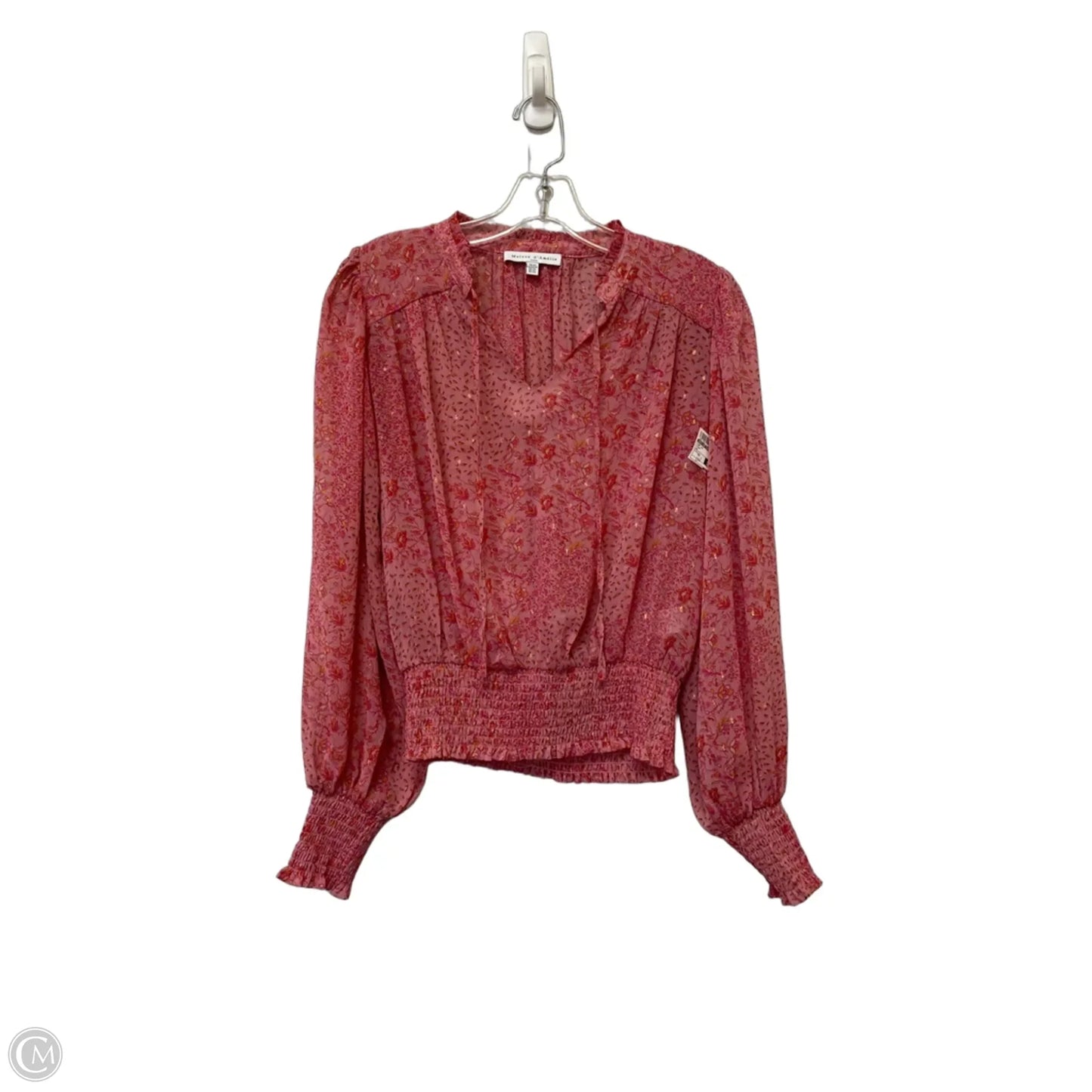 Top Long Sleeve By Maison Damelie In Pink, Size: Xs