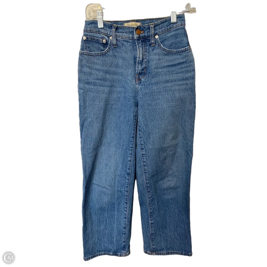 Jeans Cropped By Madewell In Blue Denim, Size: 24