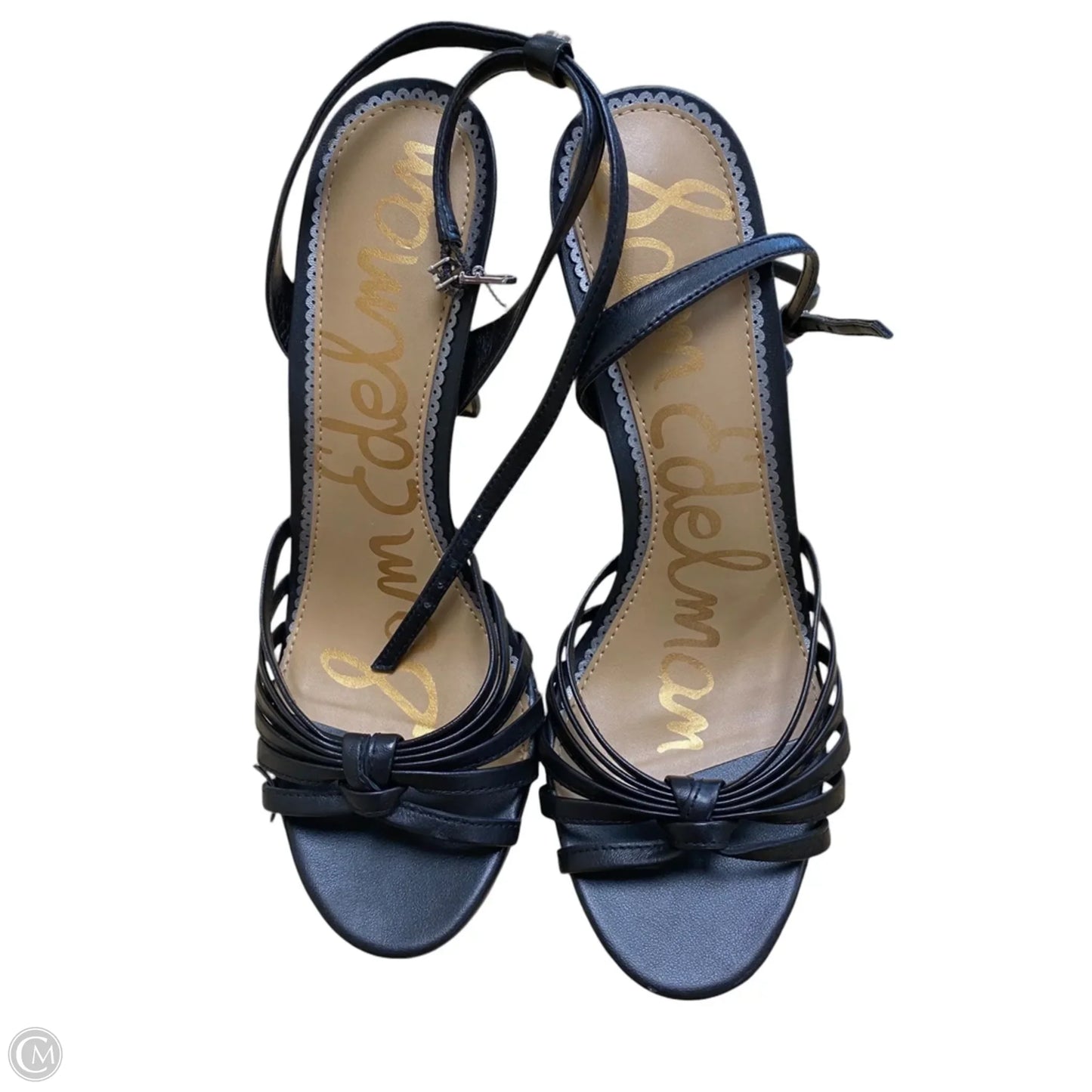 Sandals Heels Stiletto By Sam Edelman In Black, Size: 8.5
