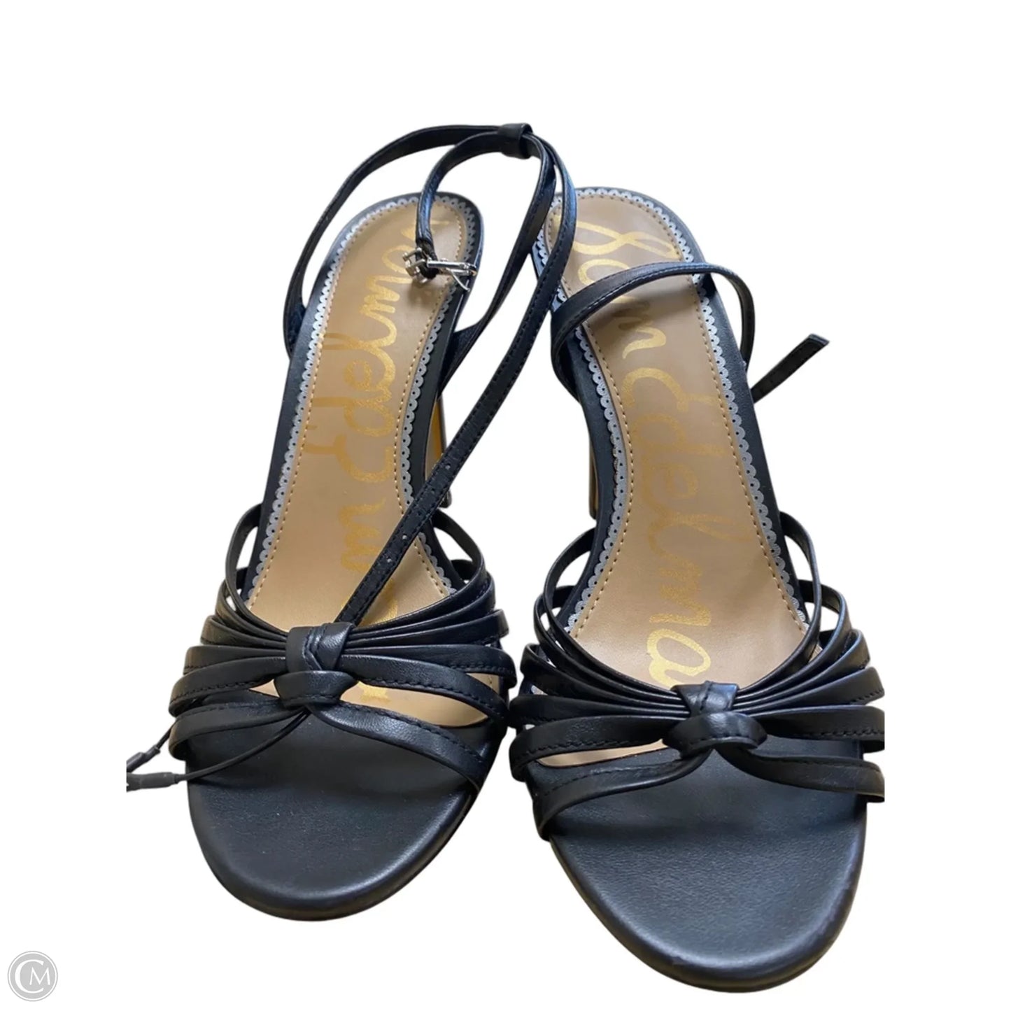 Sandals Heels Stiletto By Sam Edelman In Black, Size: 8.5