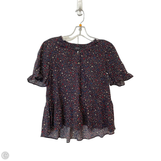 Top Short Sleeve By Madewell In Multi-colored, Size: Xs