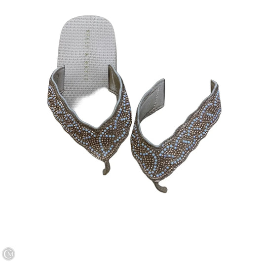 Sandals Flip Flops By Kelly And Katie In Rose Gold, Size: 7