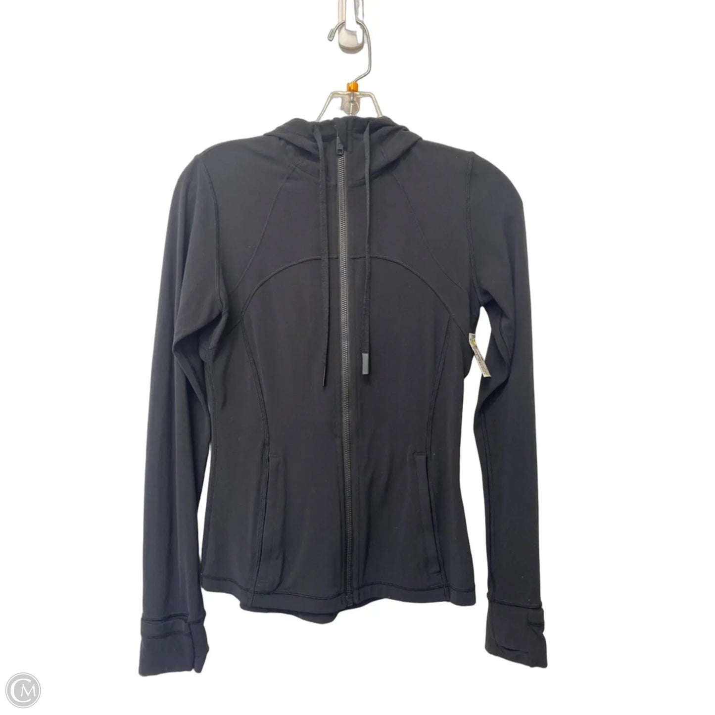 Athletic Jacket By Lululemon In Black, Size: 6