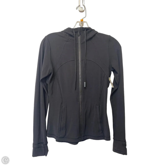 Athletic Jacket By Lululemon In Black, Size: 6