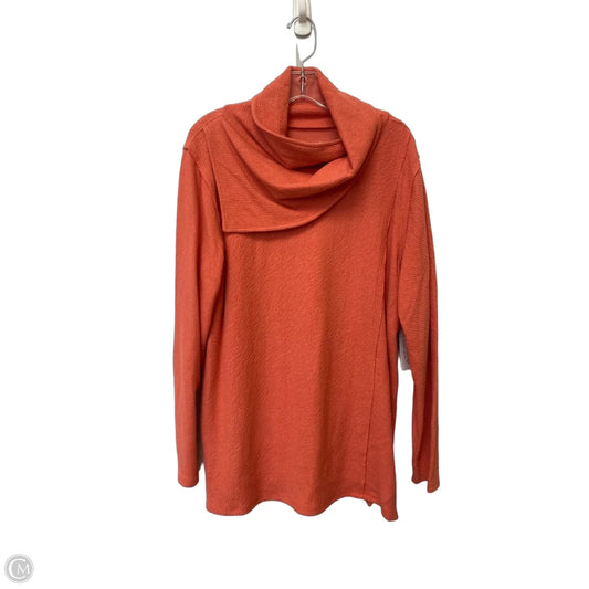 Top Long Sleeve By Soft Surroundings In Coral, Size: L