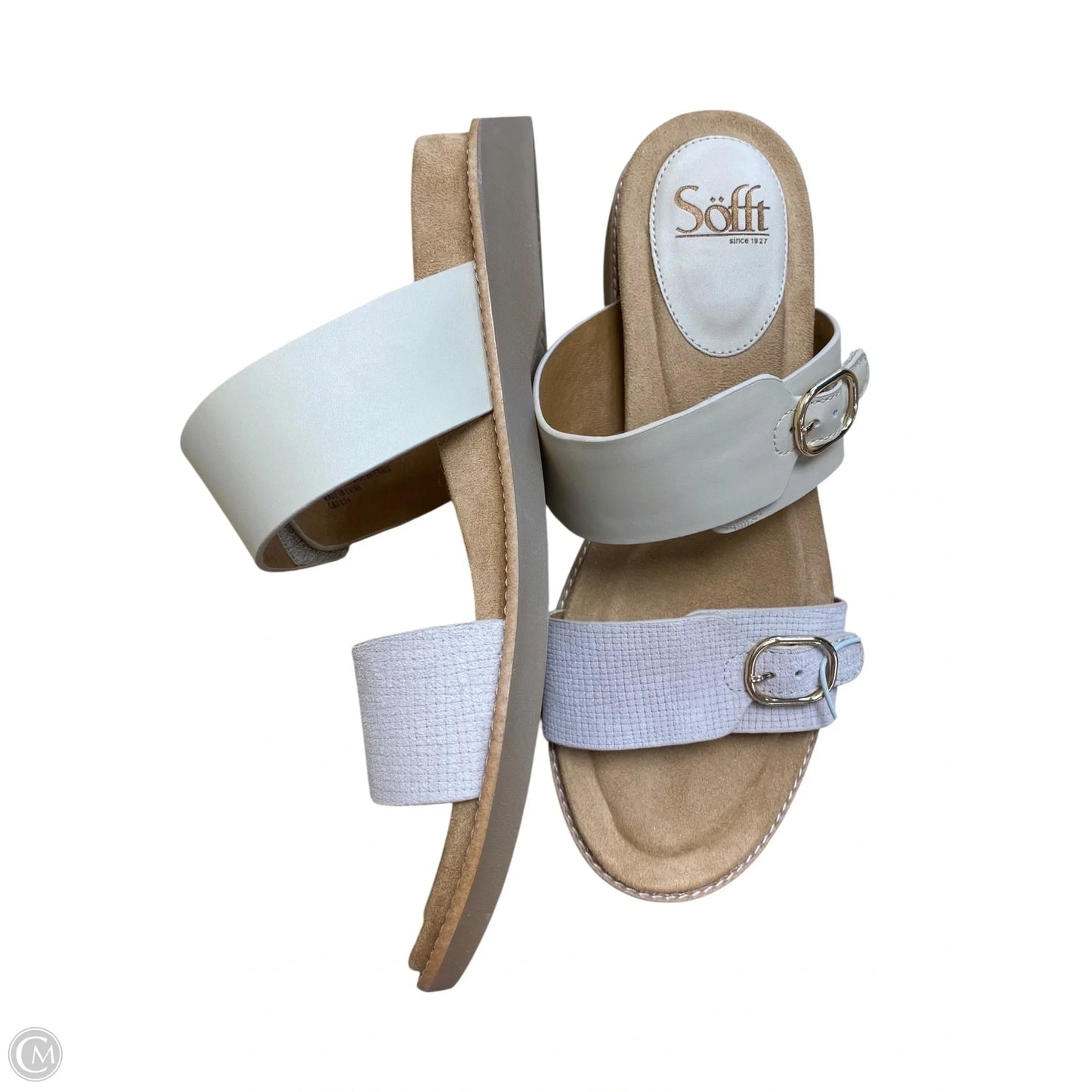Sandals Flats By Sofft In Tan, Size: 9