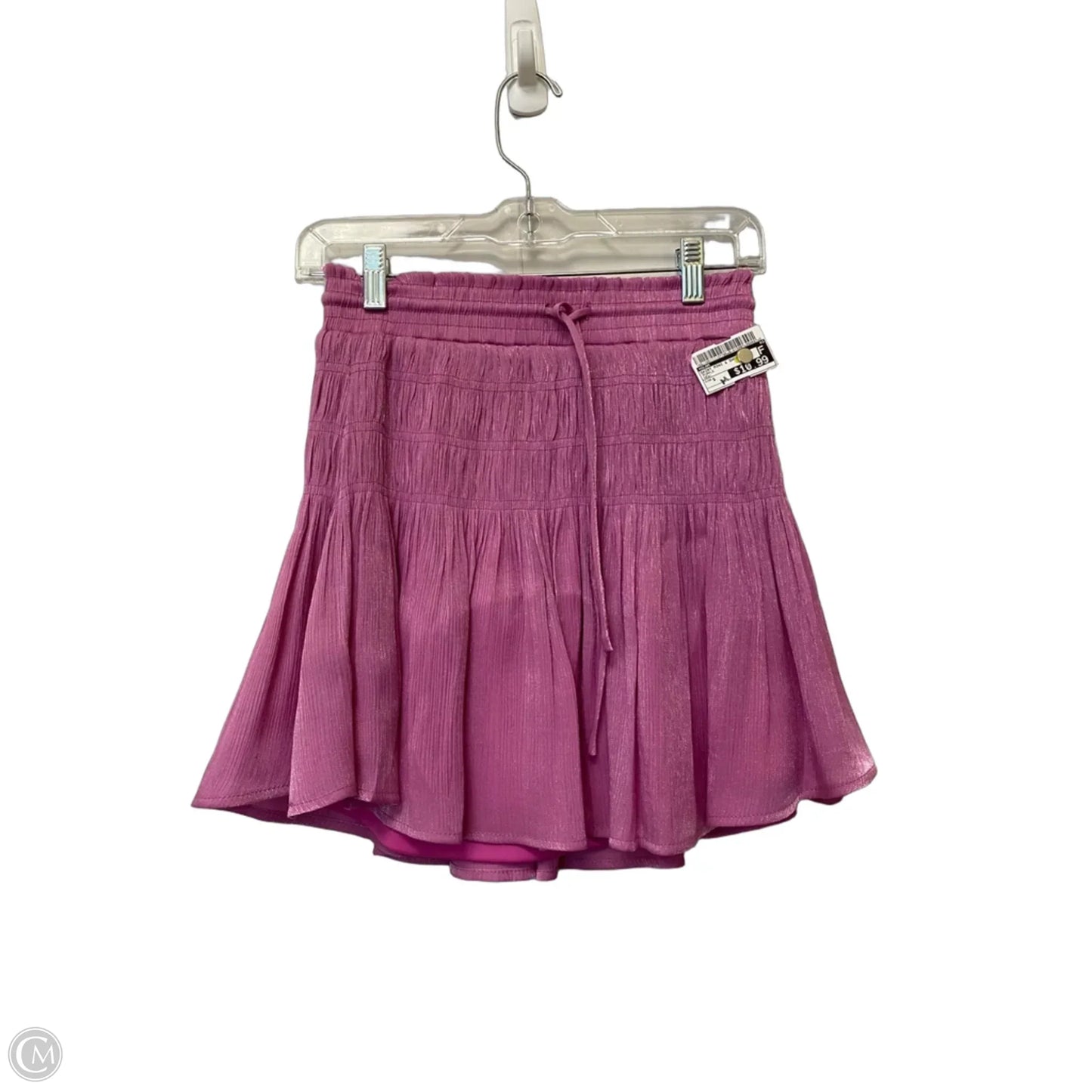 Skirt Mini & Short By Glam In Purple, Size: S