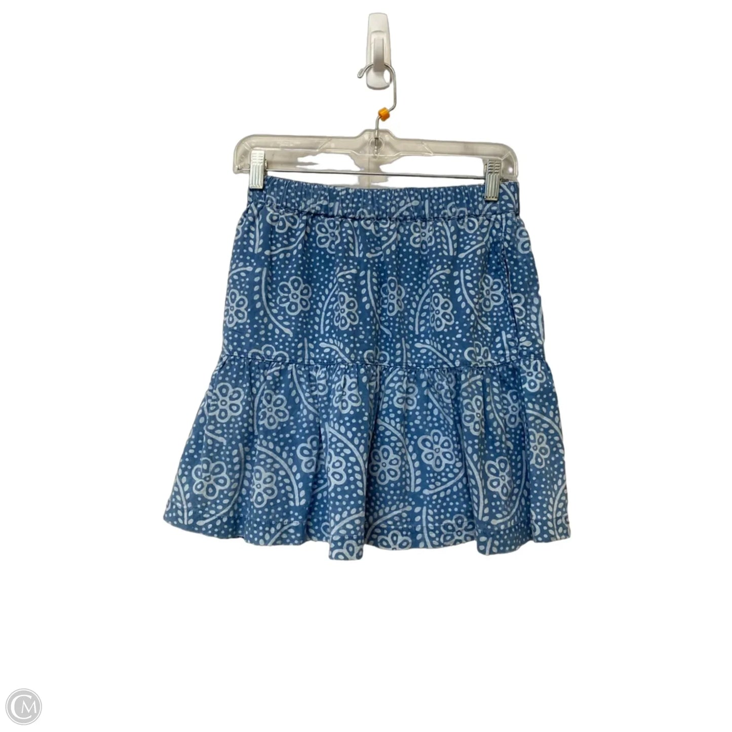 Skirt Midi By Madewell In Blue, Size: Xxs