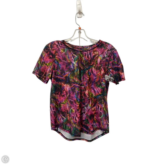 Athletic Top Short Sleeve By Lululemon In Multi-colored, Size: M