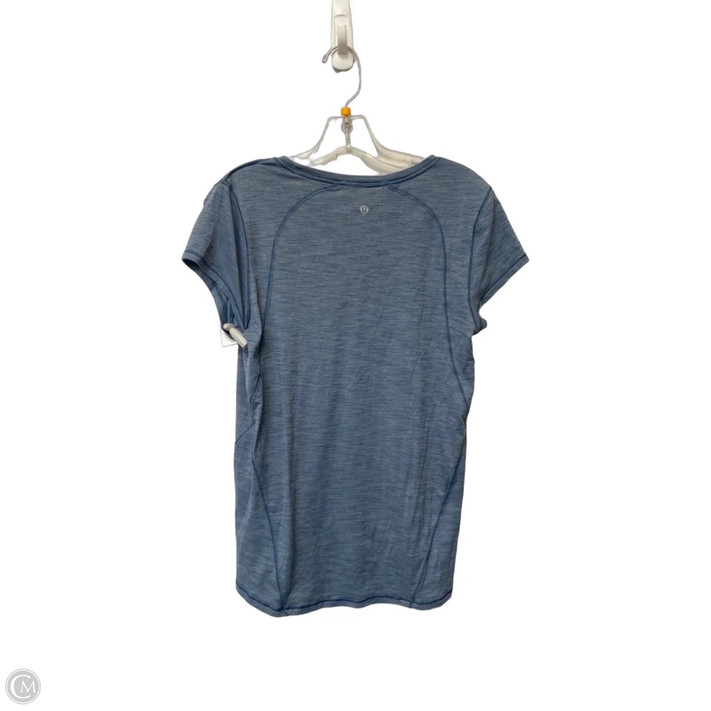 Top Short Sleeve By Lululemon In Blue, Size: M