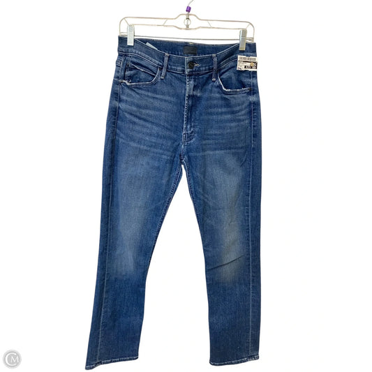 Jeans Cropped By Mother In Blue Denim, Size: 10