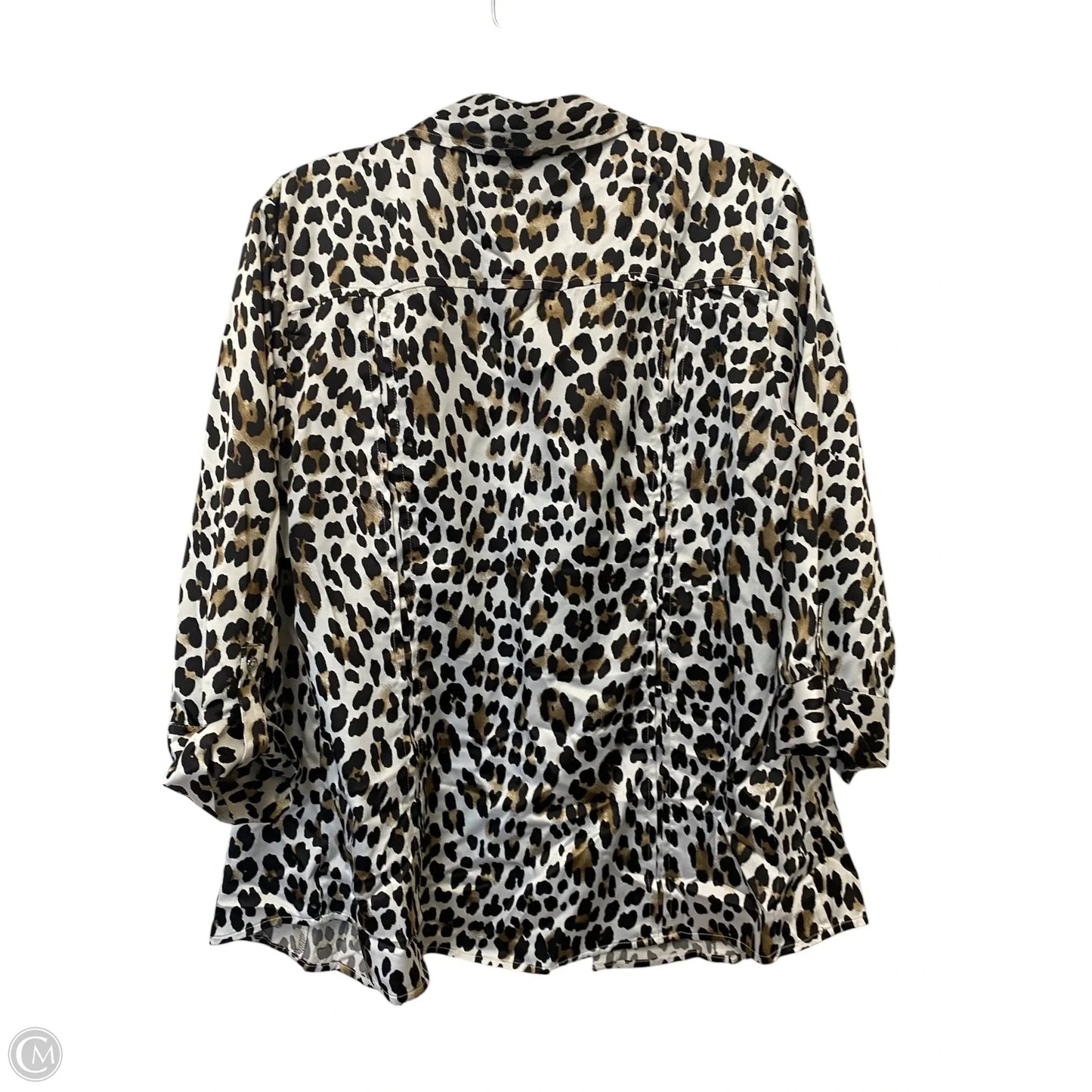 Top 3/4 Sleeve By White House Black Market In Animal Print, Size: 12