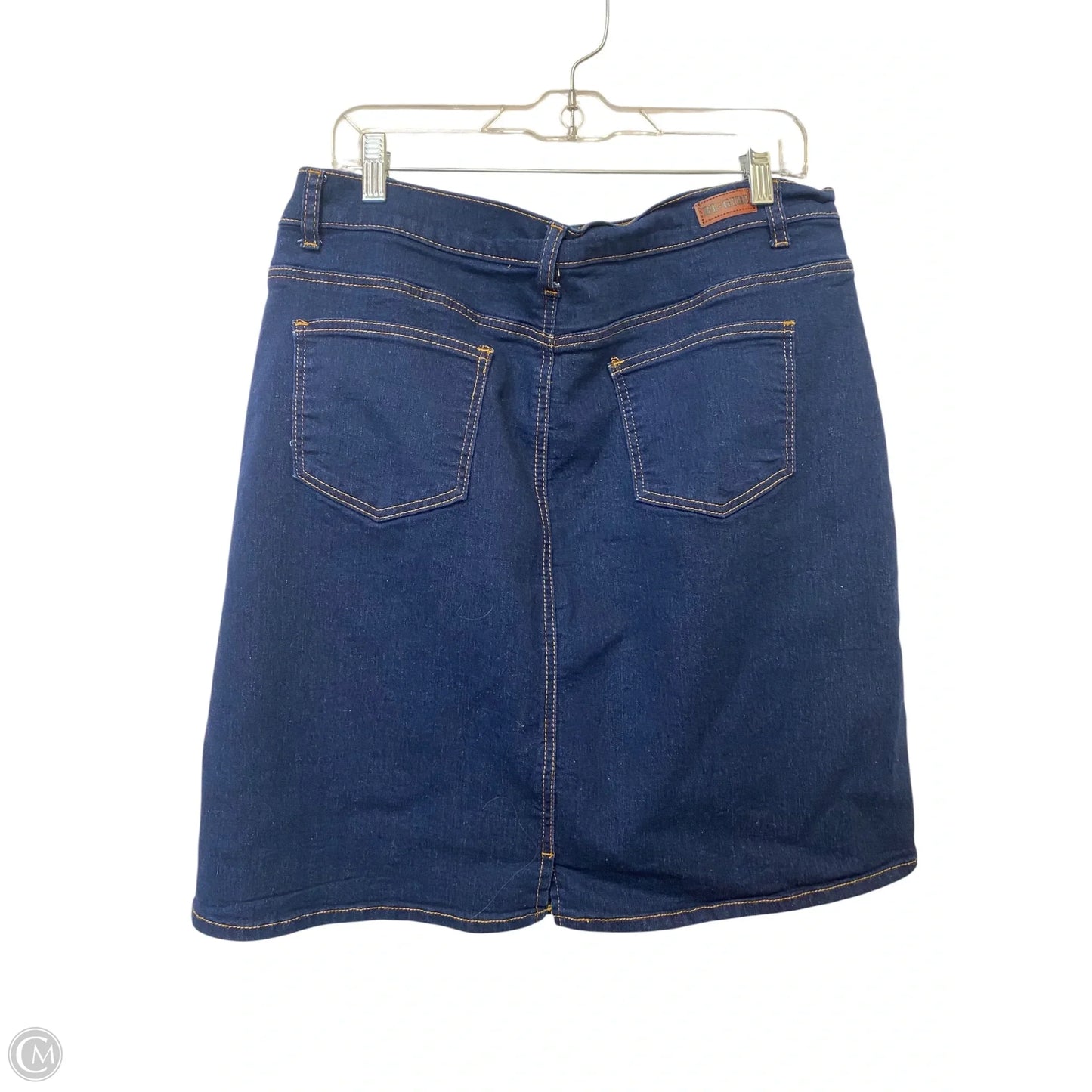 Skirt Mini & Short By Clothes Mentor In Blue Denim, Size: Xl