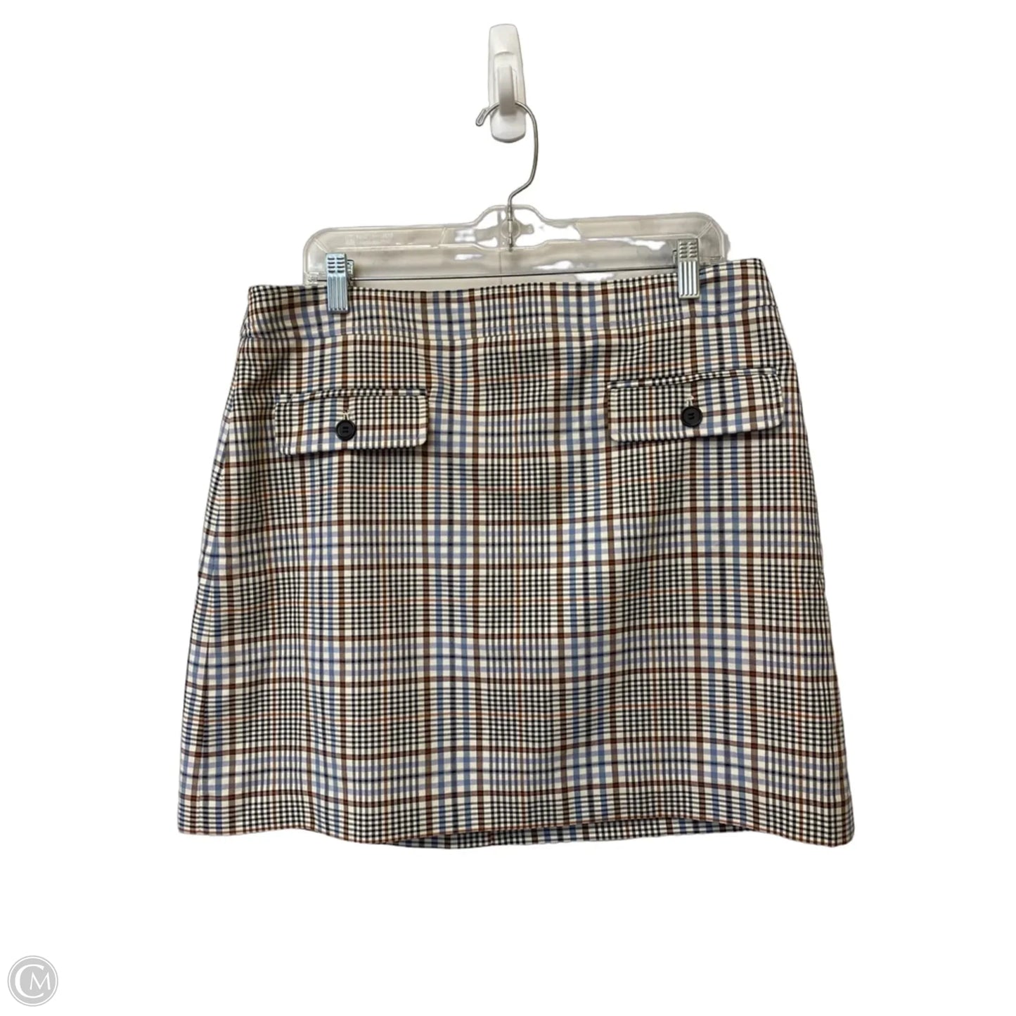 Skirt Mini & Short By Loft In Plaid Pattern, Size: 14p