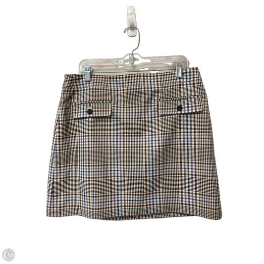 Skirt Mini & Short By Loft In Plaid Pattern, Size: 14p