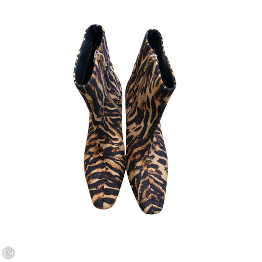 Boots Ankle Heels By A New Day In Animal Print, Size: 6