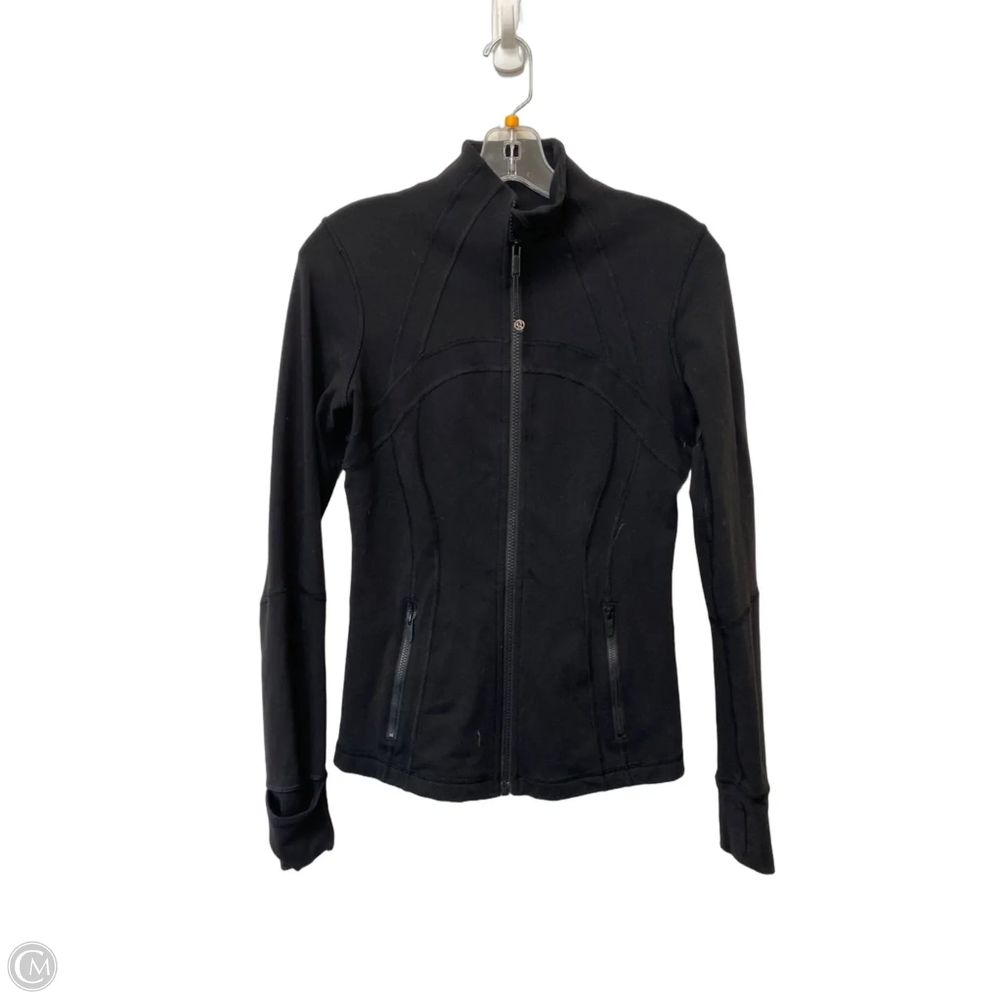 Athletic Jacket By Lululemon In Black, Size: 6p