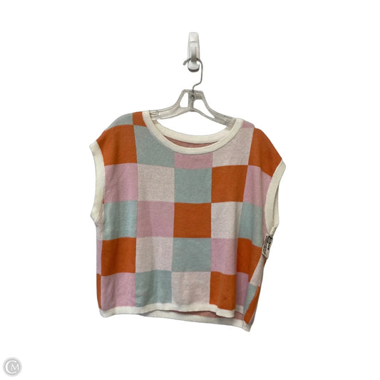 Vest Sweater By Clothes Mentor In Multi-colored, Size: M